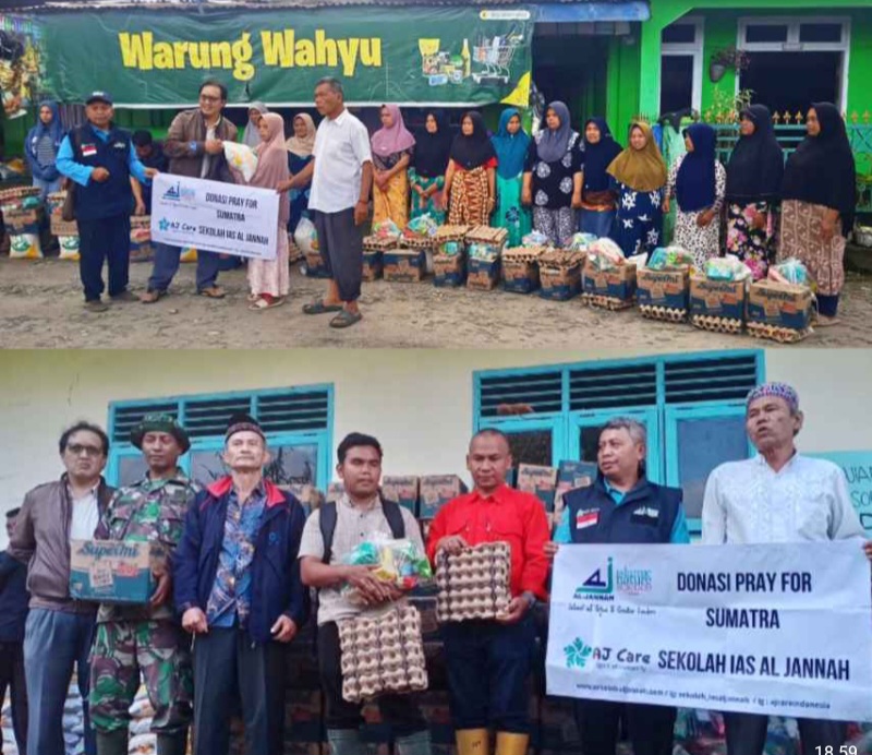 Menembus Lumpur Dan Air Mata, Yayasan IAS Aljannah Bantu Korban Banjir Di Tapsel