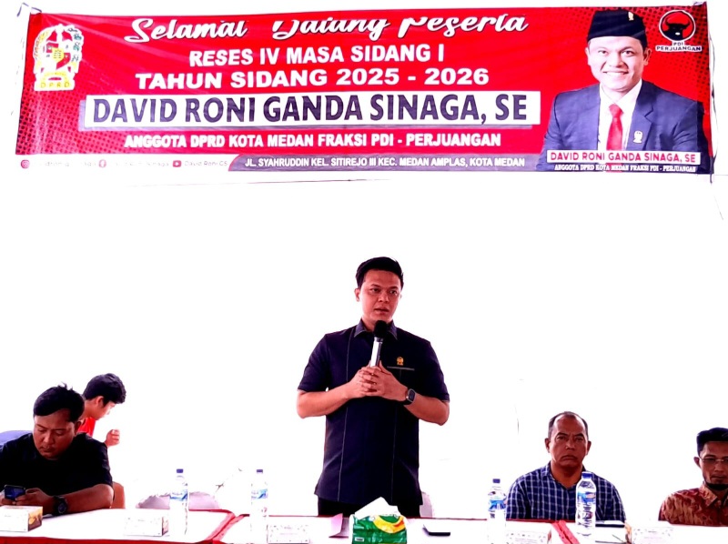 Reses David Roni Ganda SinagaWarga Minta Pengusaha UMKM Diperhatikan