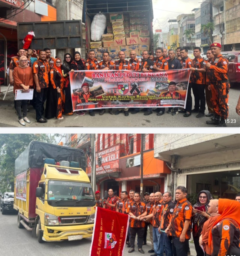 Aksi Kemanusiaan Pemuda Pancasila Sumut, Ijeck: Kita Harus Hadir Di Saat Sulit