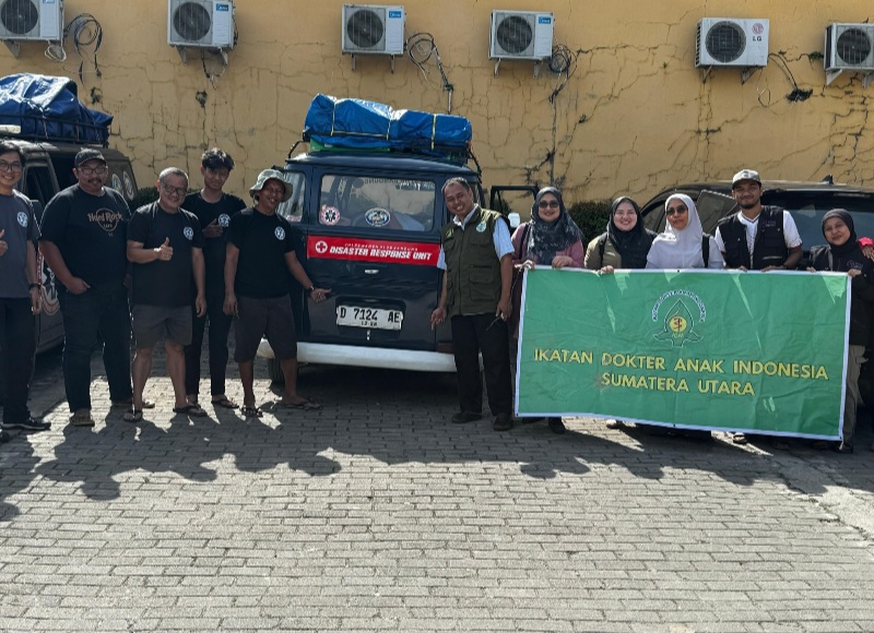 IDAI Sumut Dan VW Club Bandung Gelar Misi Kemanusiaan Untuk Anak Dan Keluarga Di Aceh Tamiang