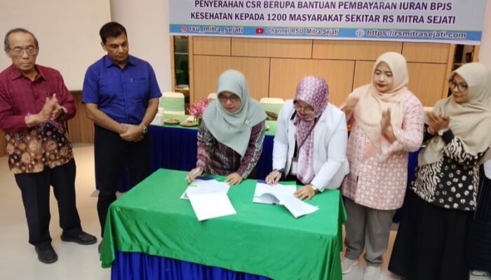 RSU Mitra Sejati Salurkan CSR Pembayaran Iuran BPJS Kesehatan Untuk 1.200 Warga Medan Johor