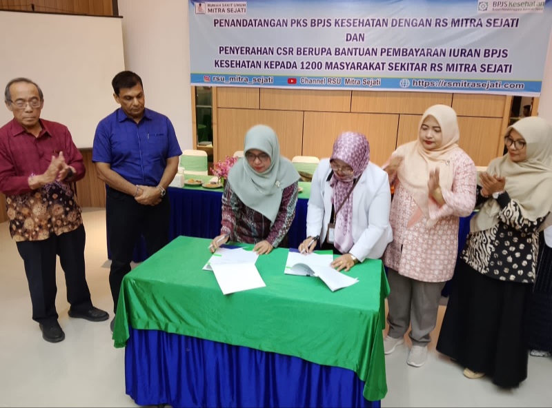 RSU Mitra Sejati Salurkan CSR Pembayaran Iuran BPJS Kesehatan Untuk 1.200 Warga Medan Johor