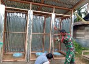 Satgas Gulbencal Kodam I/BB Bangun Fasilitas MCK Di Pengungsian Masjid Al Mubaroq