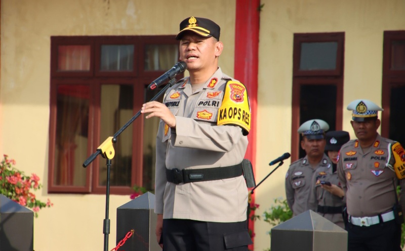 Kapolres Pelabuhan Belawan Himbau Warga Tidak Nyalakan Kembang Api Di Malam Tahun Baru