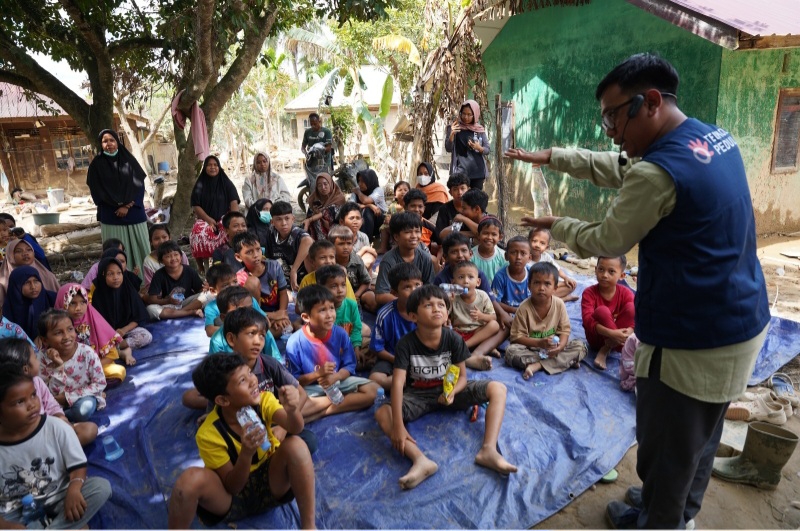TelkomGroup Dukung Pemulihan Psikologis Anak Terdampak Banjir Di Aceh Tamiang