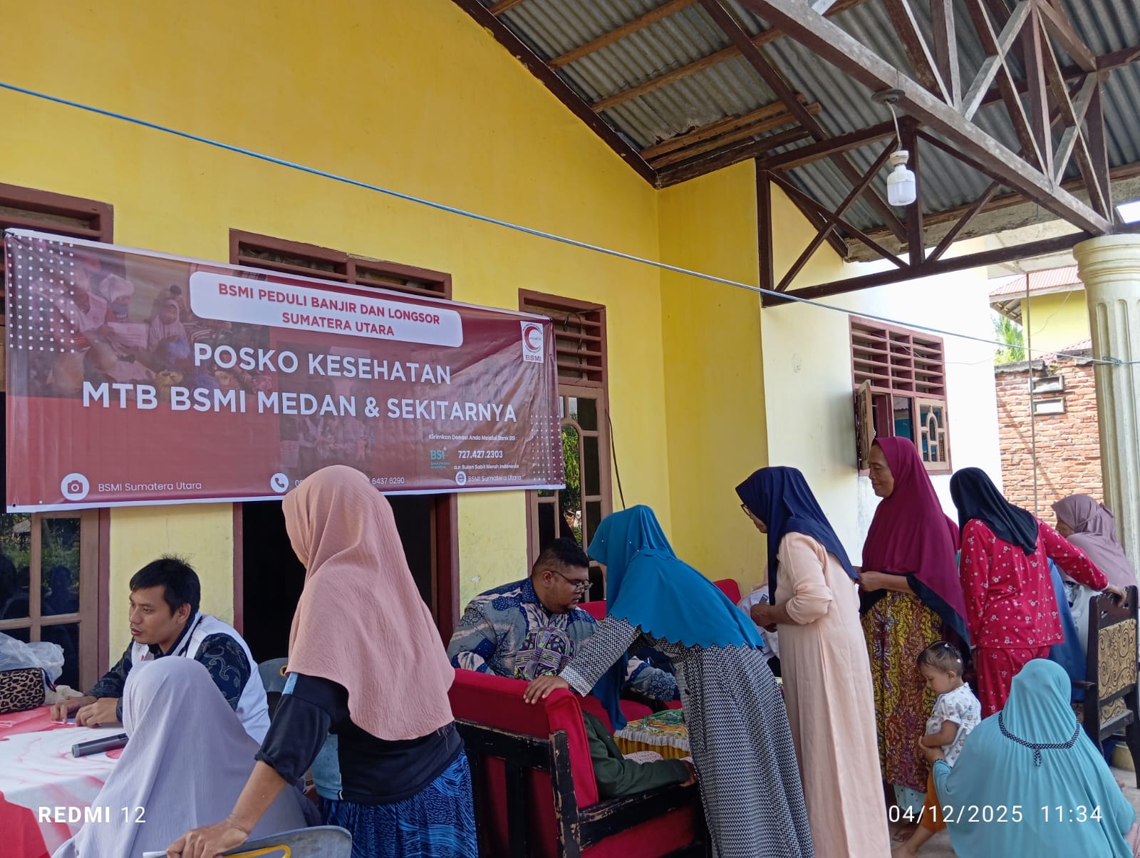 EMT BSMI Gerakkan Mobile Klinik Ke Dua Titik Di Langkat, Layani Ratusan Warga Terdampak Banjir Dan Longsor