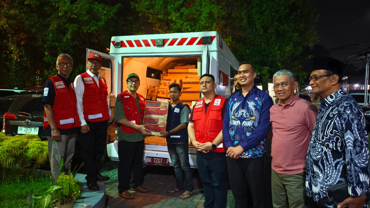 Ketua PMI Sumut Dr. H. Rahmat Shah Kirim Bantuan Kemanusiaan Ke Tapteng, Sibolga, Langkat Dan Tapsel