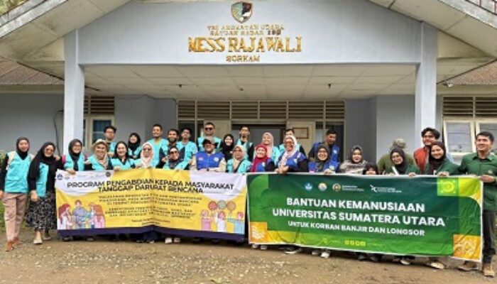 Sinergi F-Kep.USU Peduli Dan FIK-UI Hadirkan Layanan Kesehatan Dan Dukungan Psikososial bagi Korban Banjir Dan Longsor Di Sorkam