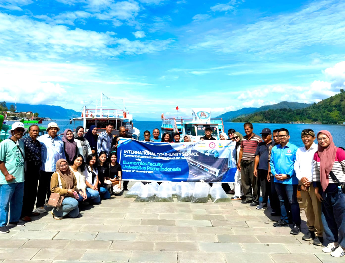 UNPRI Restocking 5.000 Benih Ikan Nila Di Danau Toba Dukung SDGs Dan Ketahanan Pangan