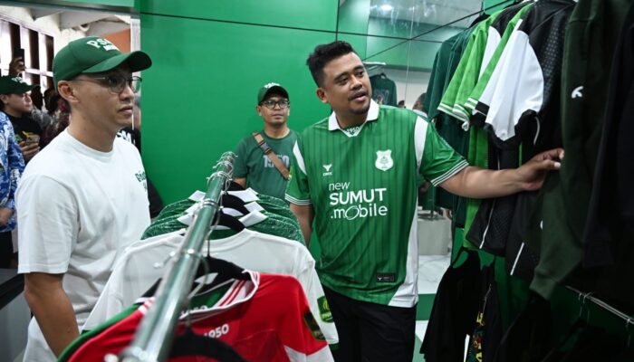 Kunjungi Toko Merchandise PSMS, Gubsu Berharap Pemasukan Klub Meningkat