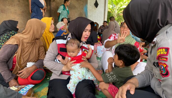 Polres Labuhanbatu Giat Trauma Healing di Lokasi Penggusuran