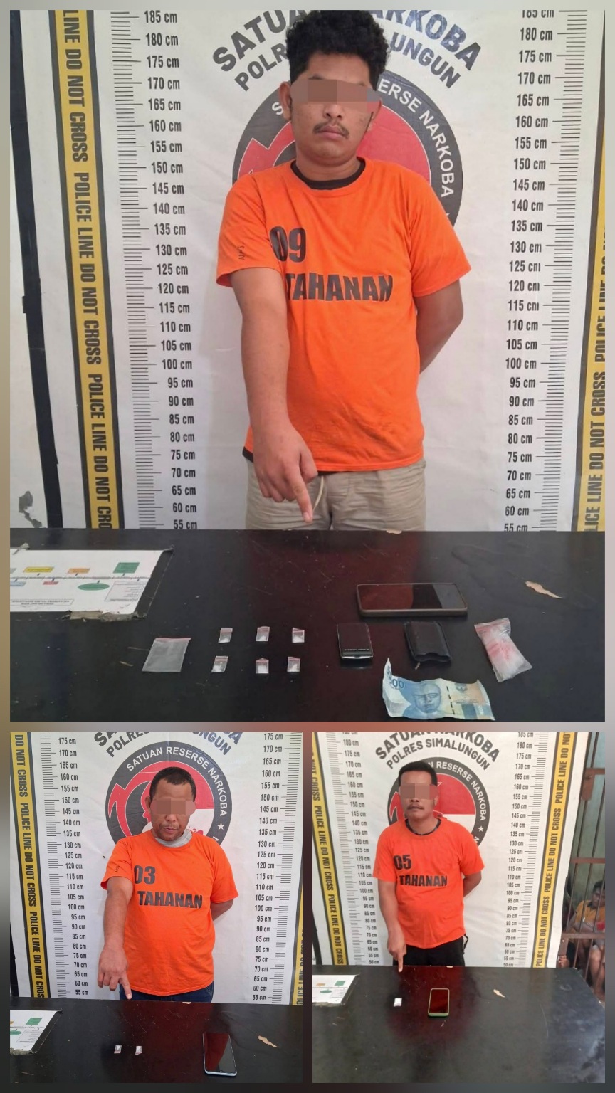 Tiga Tersangka Sabu Diamankan, Jaringan Di Hatonduhan Simalungun Terbongkar
