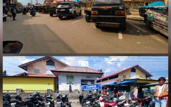 Bupati Dairi Monitoring Penataan Parkir Pusat Pasar Sidikalang