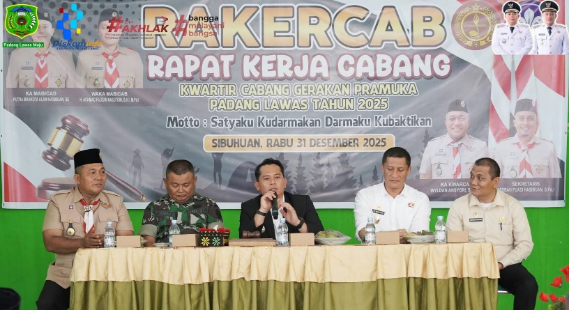 Bupati Apresiasi Kinerja Pramuka Padanglawas Tahun 2025