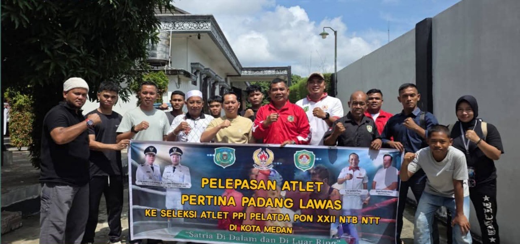 6 Atlet Pertina Padanglawas Dilepas Ke Seleksi PPI Pelatda PON Di Medan