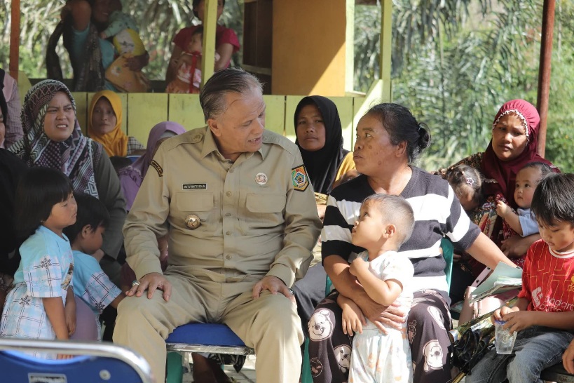 Wabup Pakpak Bharat Tinjau Posyandu Di Kecamatan Kerajaan
