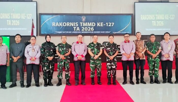 Pemkab Simalungun Dan Kodim 0207/Sml Ikuti Rakornis TMMD Ke-127 TA 2026