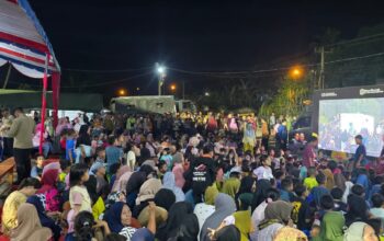 PLN Siapkan Kelistrikan Untuk Nobar Bersama Presiden RI Di Posko Pengungsi