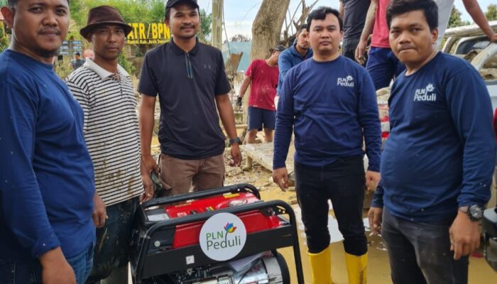 Dukung Pelayanan Masyarakat, PLN Salurkan Genset Ke Kantor BPN Aceh Tamiang