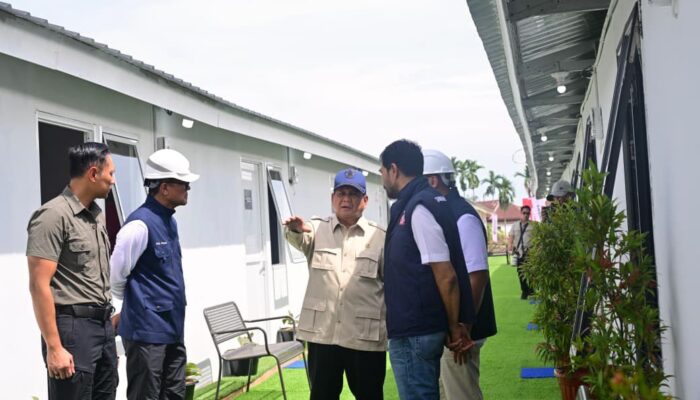 Tinjau Huntara Di Aceh Tamiang, Prabowo Berharap Pemulihan Secepatnya