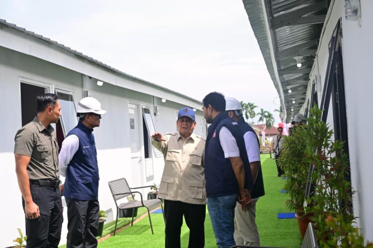 Tinjau Huntara Di Aceh Tamiang, Prabowo Berharap Pemulihan Secepatnya
