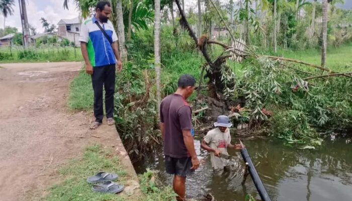 PDAM Tirta Mountala Aceh Besar Respon Cepat Kebocoran Pipa Di Gampong Leu Ue