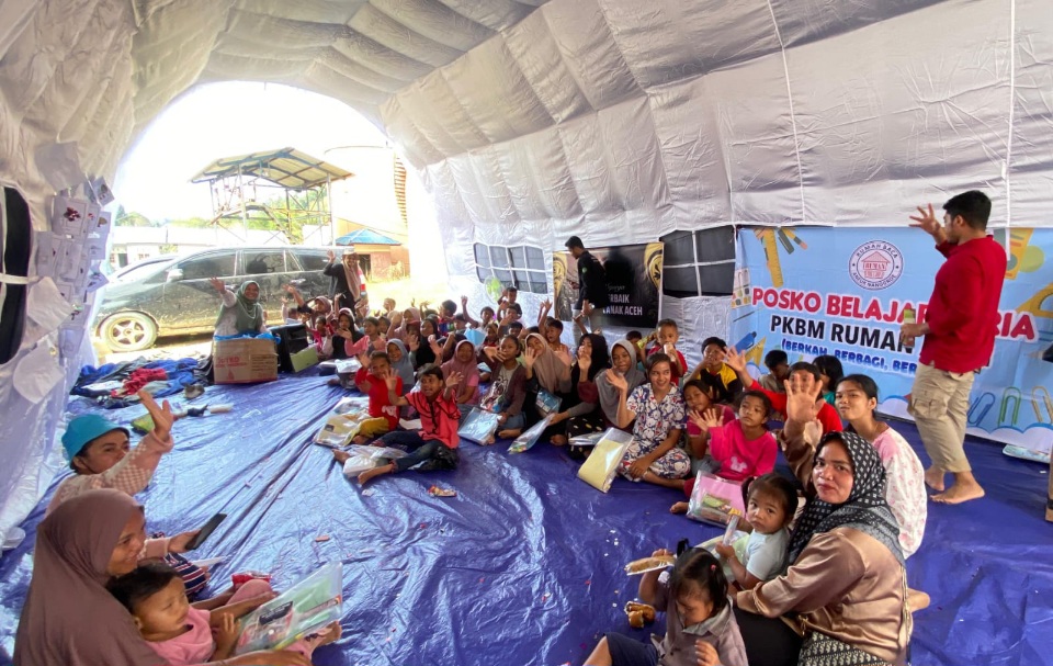 Menghadirkan Senyuman Anak, PKBM Ruman Aceh Gelar Kegiatan Psikososial Di Aceh Tamiang