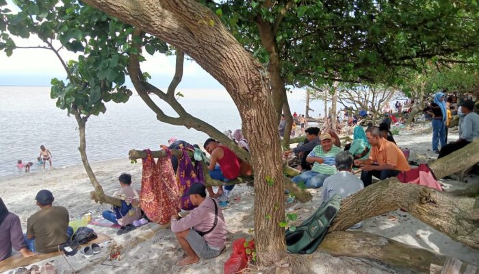 Pengunjung Serbu Pantai Monyet
