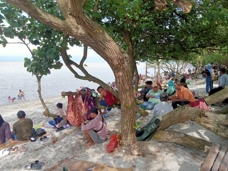 Pengunjung Serbu Pantai Monyet