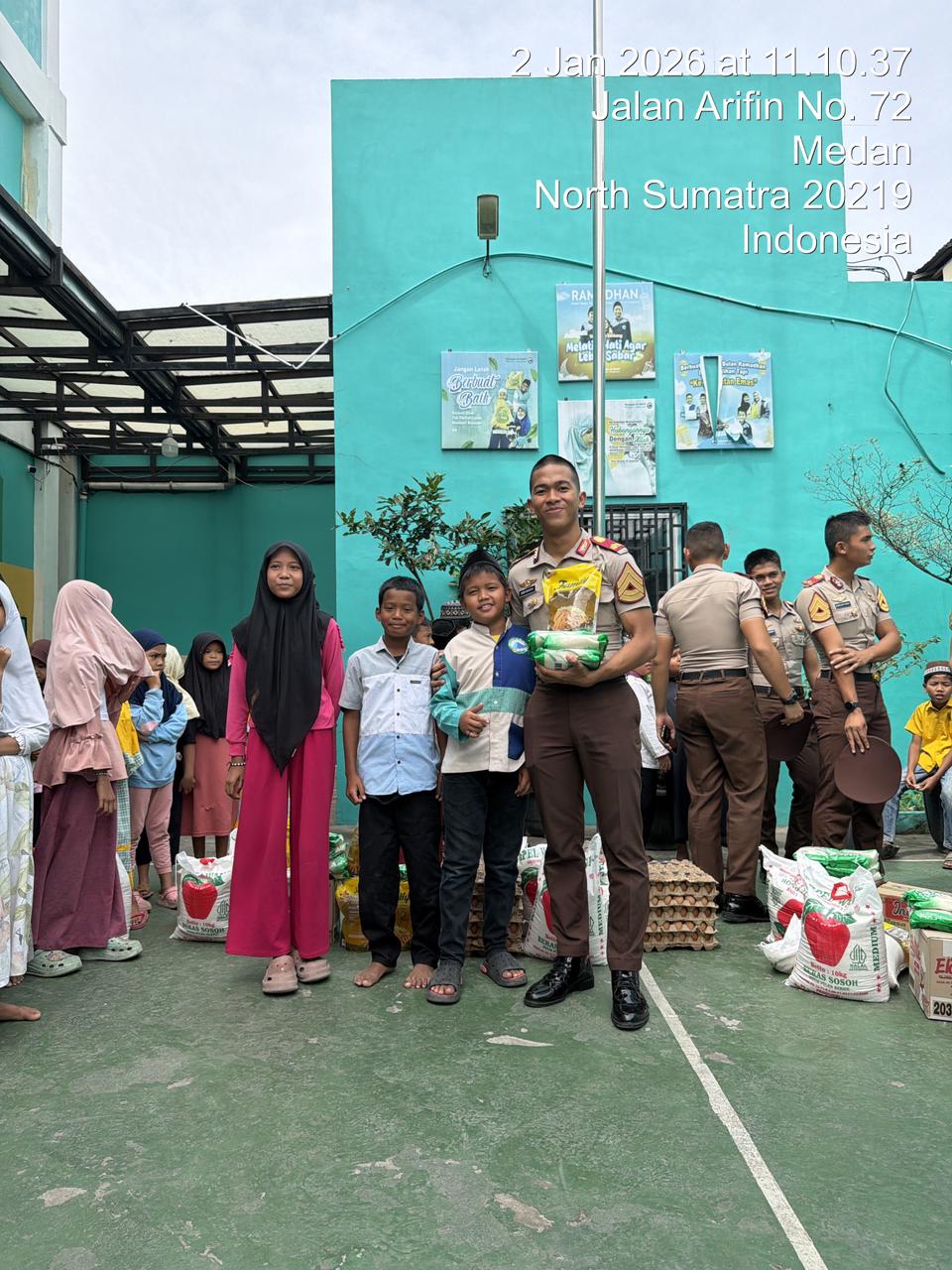 Wujud Rasa Kepedulian, Taruna/Taruni Den 59 Korpsum Tingkat 2 Santuni Anak Yatim Piatu