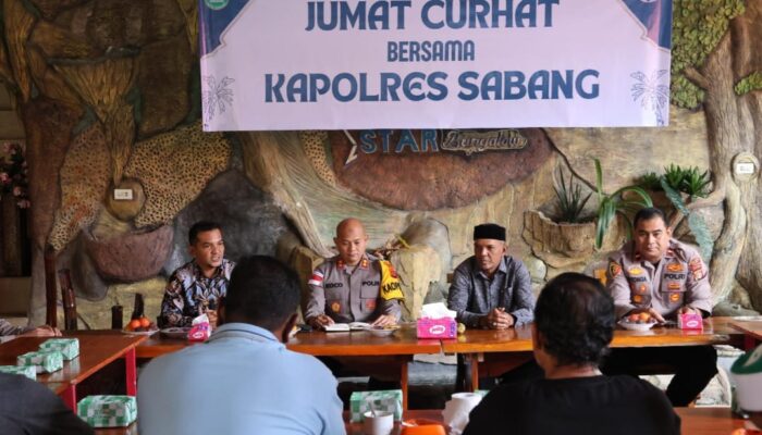 Kapolres Sabang Gelar Jumat Curhat Bersama Perangkat Gampong Iboih