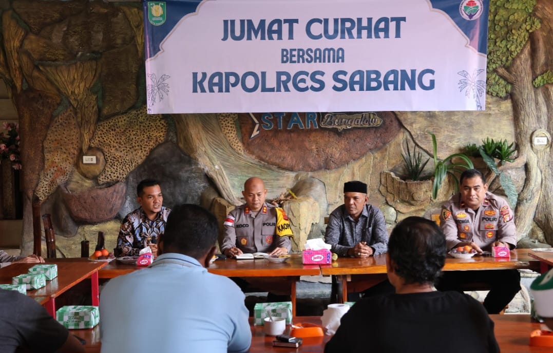 Kapolres Sabang Gelar Jumat Curhat Bersama Perangkat Gampong Iboih
