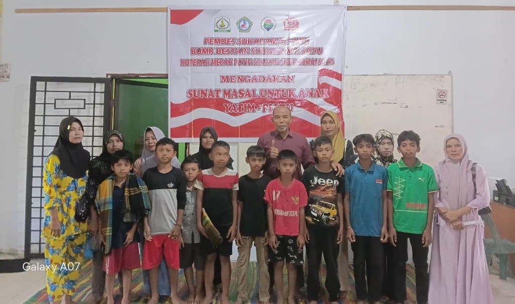 Kampung Sukaramai Satu Gelar Baksos Sunat Massal