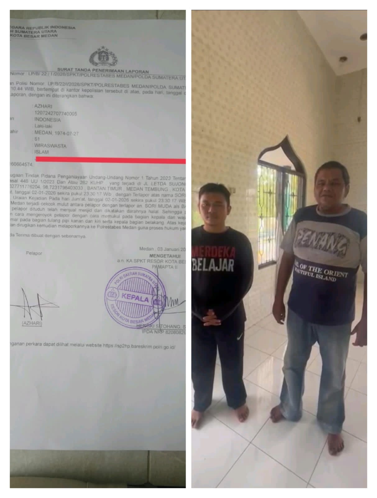 Ngaku Dianiaya, Azhari Ngadu Ke Polisi