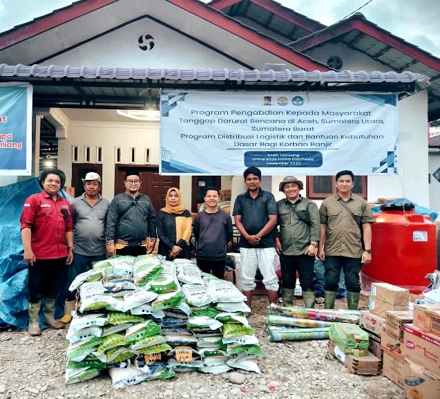 UNPRIPeduli Salurkan Bantuan Logistik Bagi Korban Banjir Di Aceh Tamiang