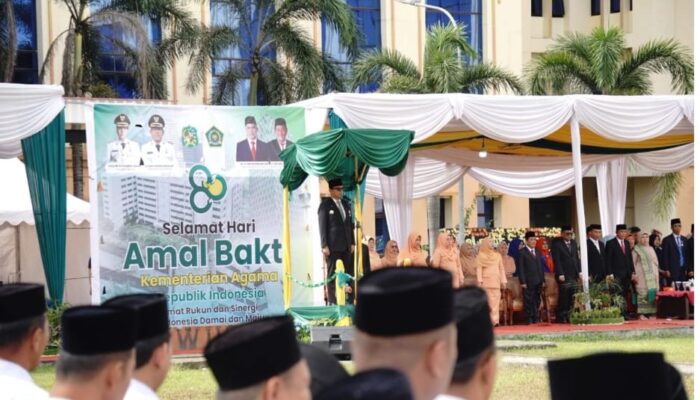Kemenag Medan Peringati Hari Amal Bakti Ke-80, Wali Kota Medan Jadi Inspektur Upacara