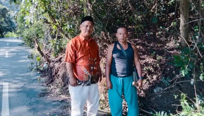 Longsor Tutupi Jalan Jalan Wisata Glee Taron, Akses Mata Ie–Lhoknga Terganggu