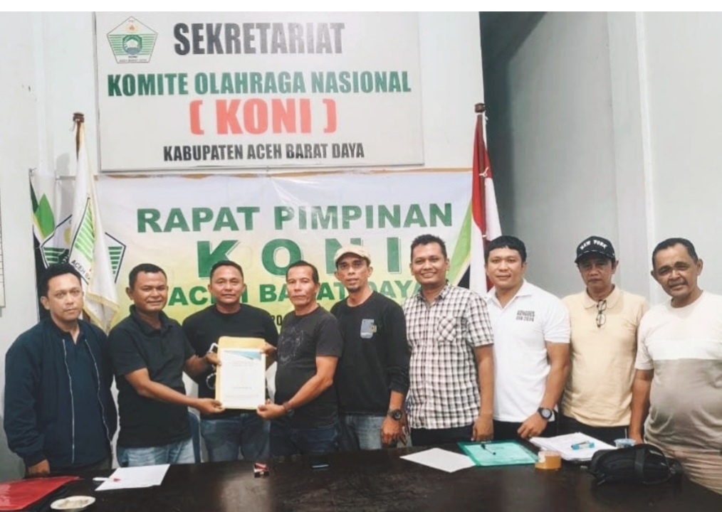 Zulkarnaini Melenggang Sendiri, Musorkablub KONI Abdya Spekulasi Politik  Olahraga Pupus