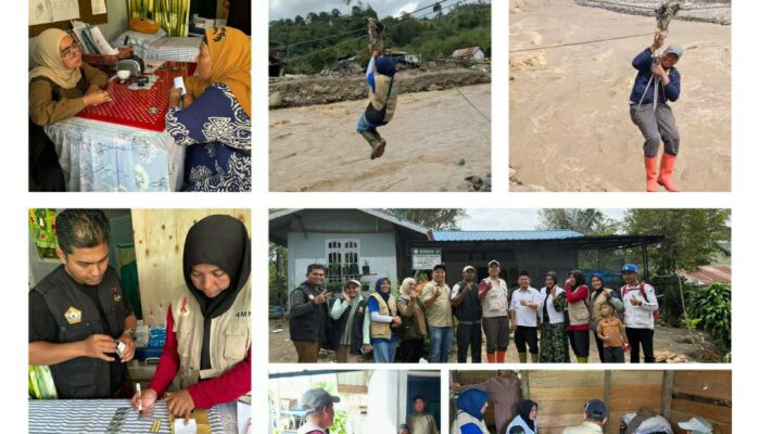 Tembus Jalur Ekstrem, Tim EMT Dinkes Aceh Layani Penyintas Banjir di Aceh Tengah