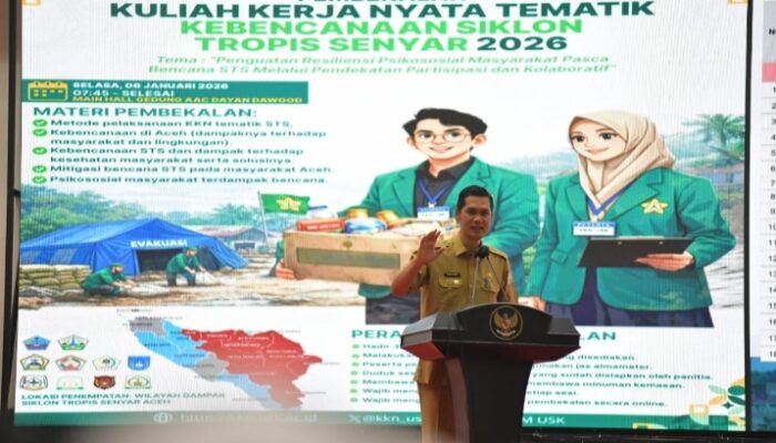 Sekda Aceh Dorong Peran Mahasiswa KKN Dalam Pemulihan Pasca Bencana