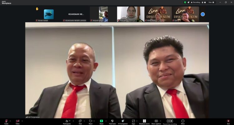 Kajari Langsa Paparkan Jenis Pidana yang Dapat Dimediasi lewat Konferensi Pers Zoom