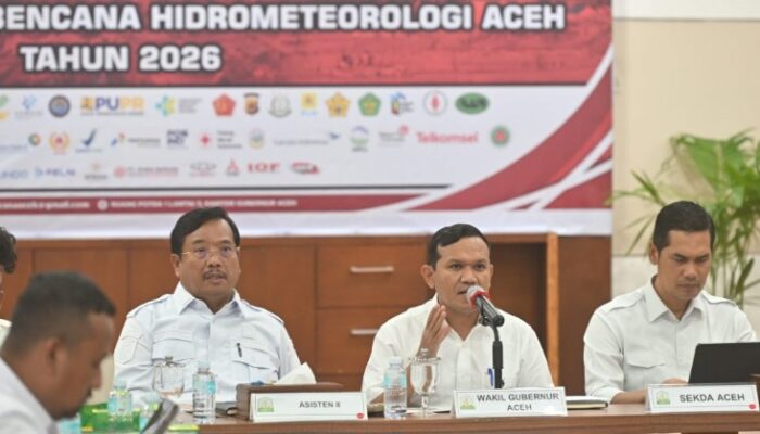 Wagub Aceh Desak Percepat Data Pascabencana Agar Bantuan Tepat Sasaran