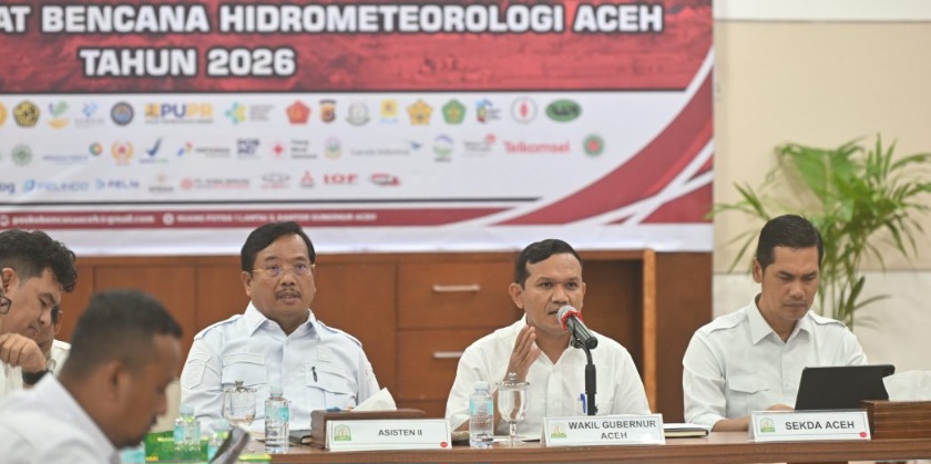 Wagub Aceh Desak Percepat Data Pascabencana Agar Bantuan Tepat Sasaran