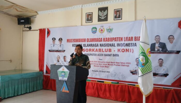 KONI Abdya Gelar Musorkablub, Organisasi Olahraga Bebas Dari Kepentingan Politik