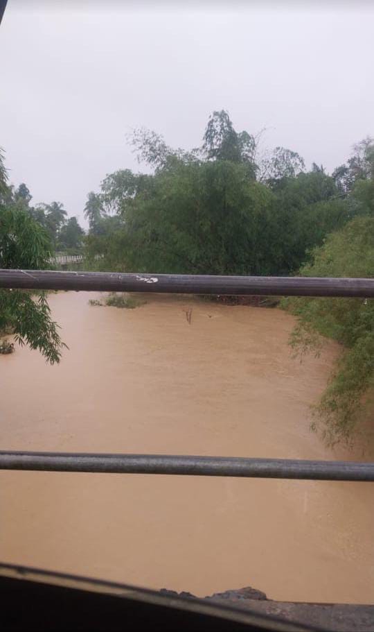 Diguyur Hujan, Krueng Langsa Mulai Meluap, Warga Siaga Khawatir Banjir Susulan