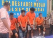 Polsek Sunggal Ringkus Sindikat Curat, Dua Ditembak