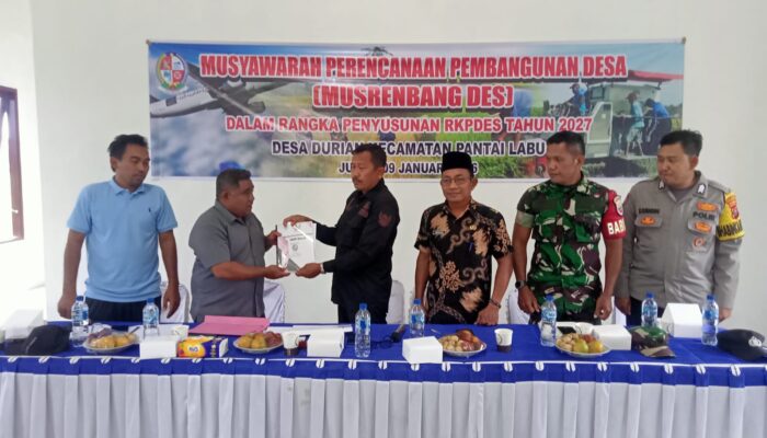 Jalan Diaspal, Kades Durian Ucapkan Terima Kasih kepada Bupati Deliserdang