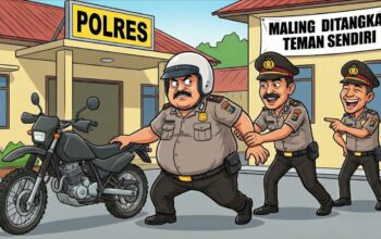 Di Polres Deliserdang, Polisi Curi Motor Polisi