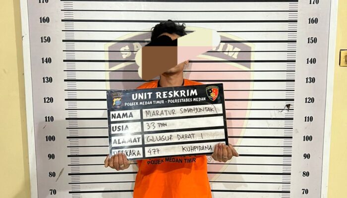 Polsek Medan Timur Tembak Residivis Pembobol Rumah Kosong