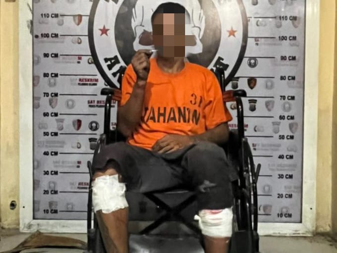 Sat Reskrim Polres Pelabuhan Belawan Tembak Pelaku Curas